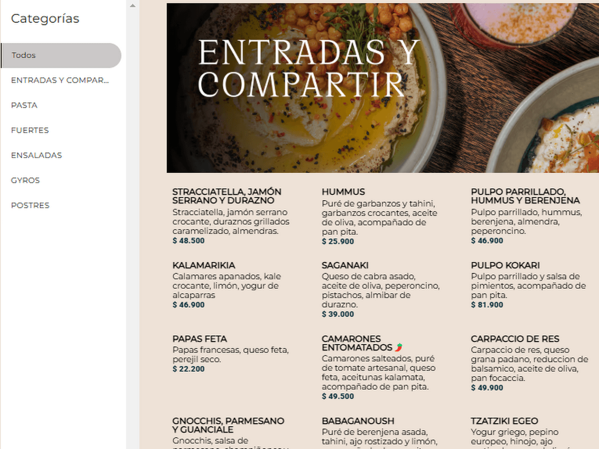 Egeo | Restaurante Mediterráneo Medellín — foto
