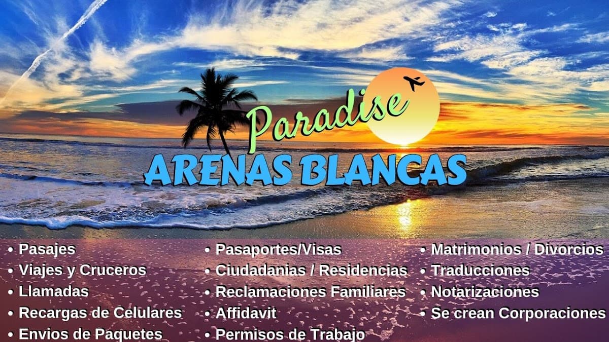 Paradise Arenas Blancas INC