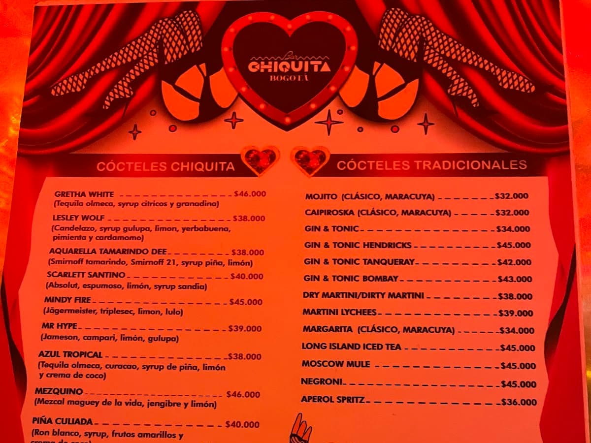 Bar Chiquita Bogotá — foto