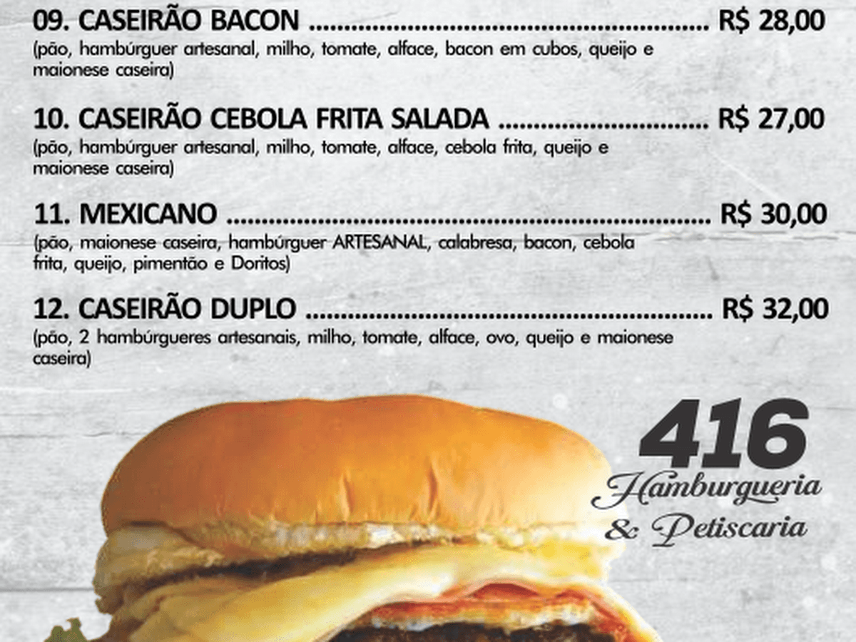 Hamburgueria 416 - Lanches e Porções — foto