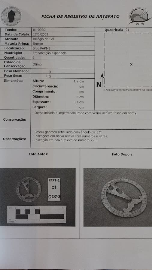 Museu do Naufrágio. ONG PAS. Projeto de arqueologia subaquática — foto