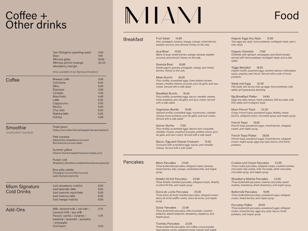 MIAM CAFE-WYNWOOD — foto