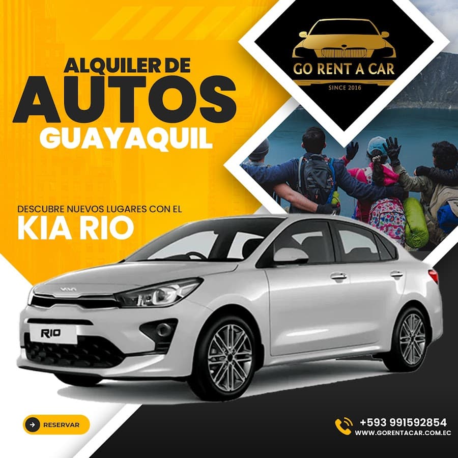 Alquiler de Autos - Go Rent a Car en Guayaquil, Suv, Furgonetas y camionetas, Renta de vehiculos, Automáticos en Ecuador