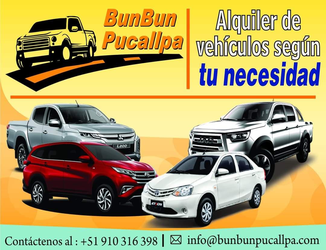 Alquiler de vehiculos en Pucallpa: BUNBUN PUCALLPA
