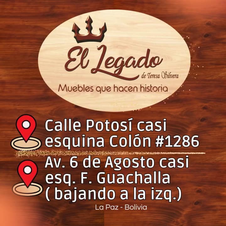 MUEBLES "EL LEGADO" de Teresa Silvera — foto