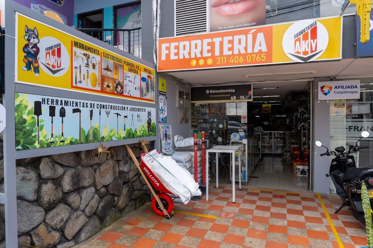 FERRETERIA AKY - Ferreterias Manizales - Plomerias - Herramientas - Iluminación - Copia de Llaves - Electricidad